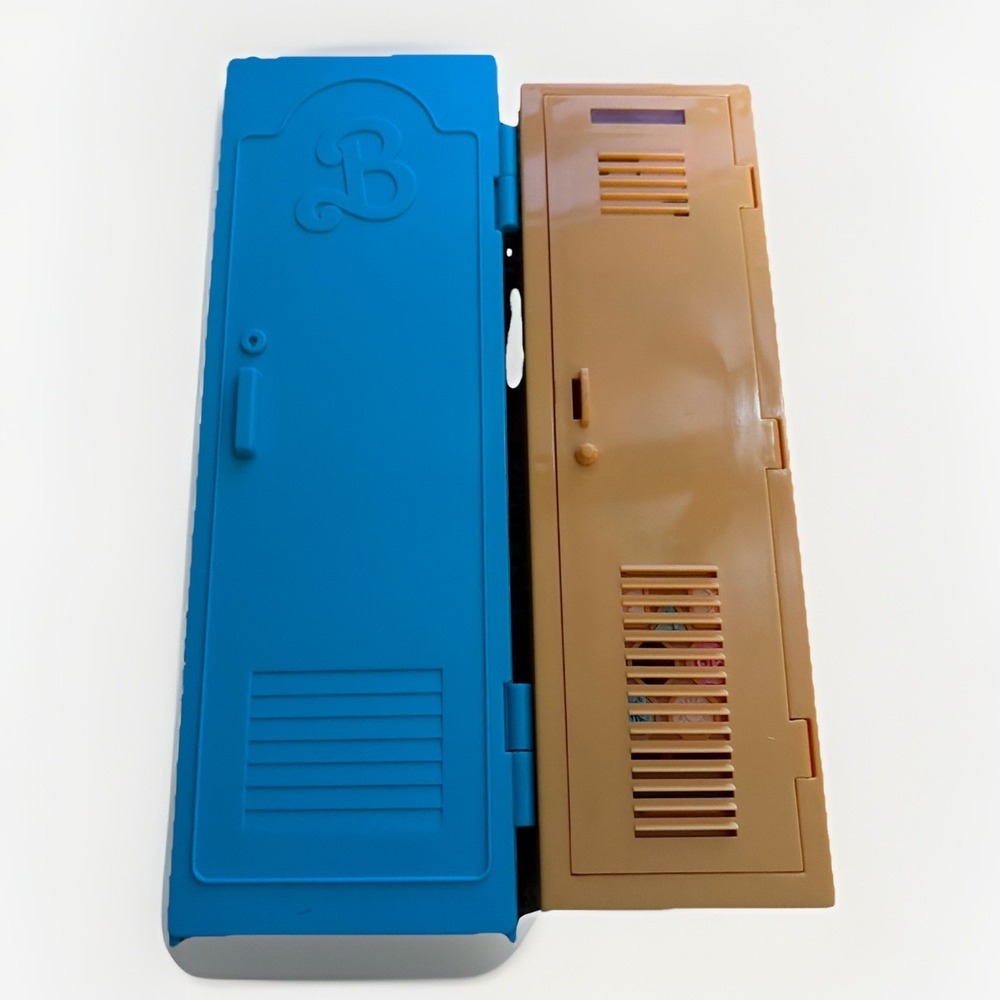 2 Mattel Barbie Hidden Message Orange And Blue School Locker Accessory